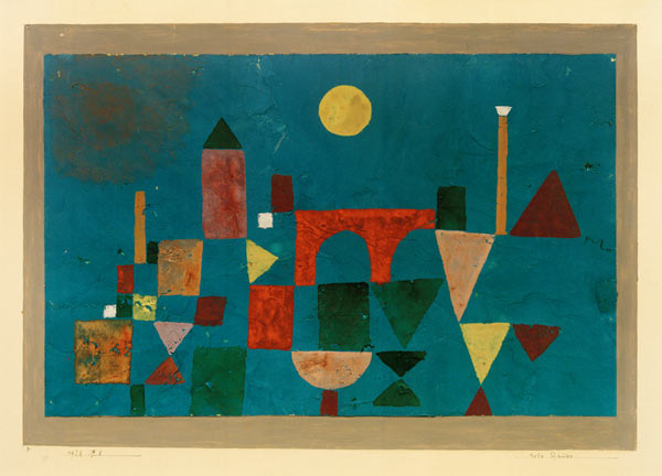 Rote Bruecke, 1928.58 (O 8) de Paul Klee