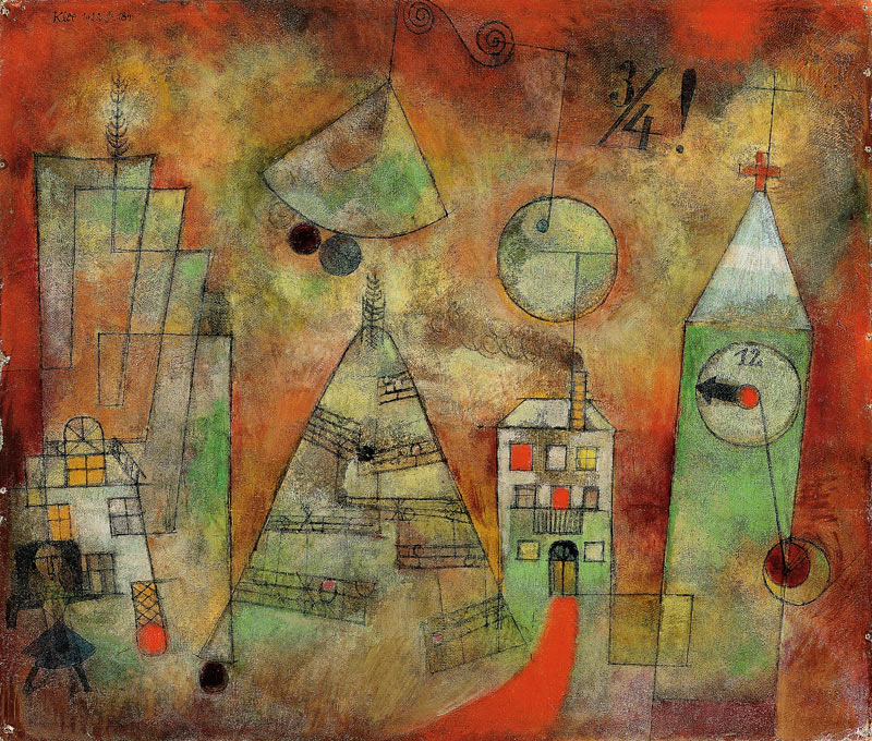 Schicksalstunde um dreiviertel zwölf de Paul Klee
