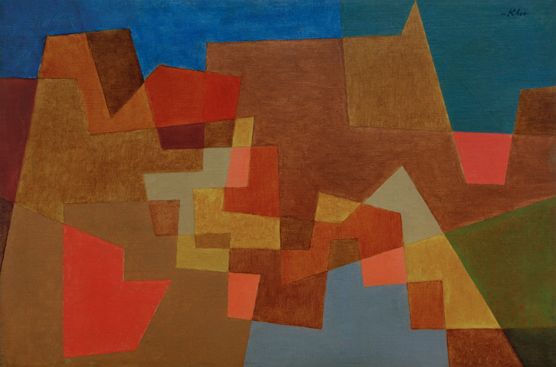 Ueberbrueckung, 1935. de Paul Klee