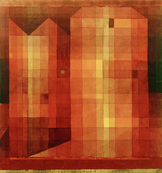 Burg 1, 1923.106 de Paul Klee