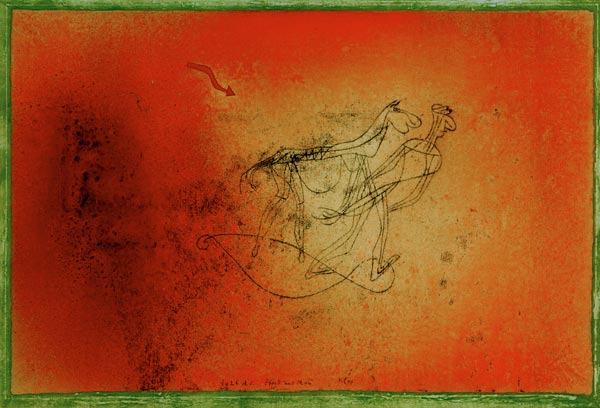 Pferd und Mann, 1925. 105 (A 5). de Paul Klee