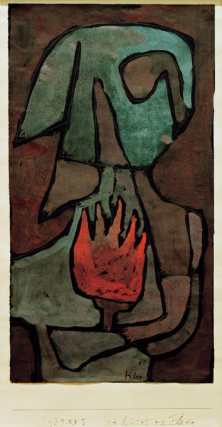 sie huetet die Flamme, de Paul Klee