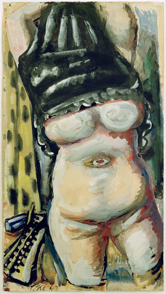 Nude with his head covered de Paul Kleinschmidt