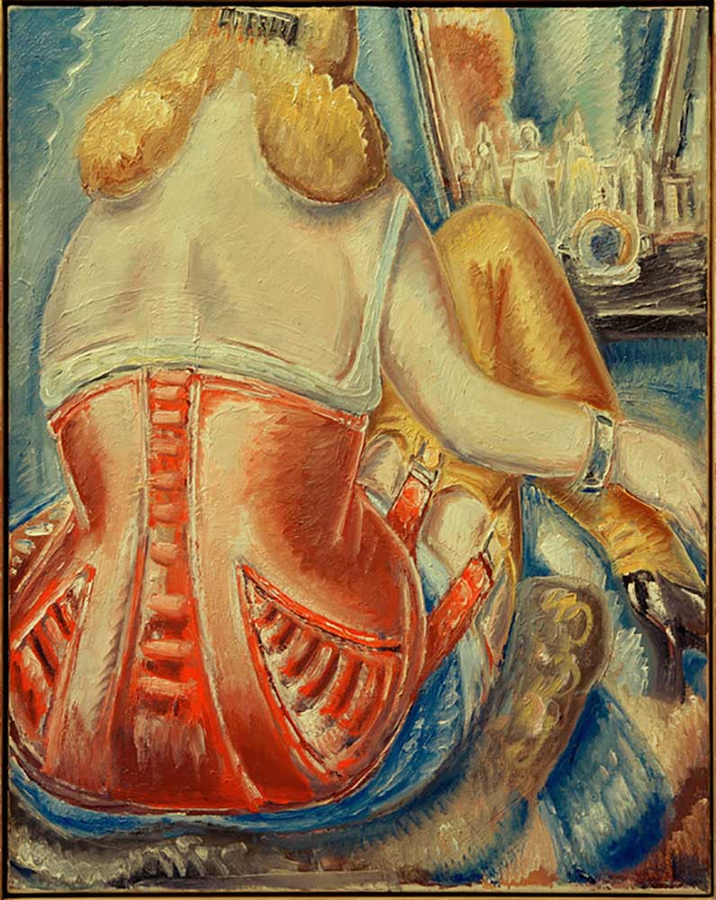 Woman in pink corset de Paul Kleinschmidt