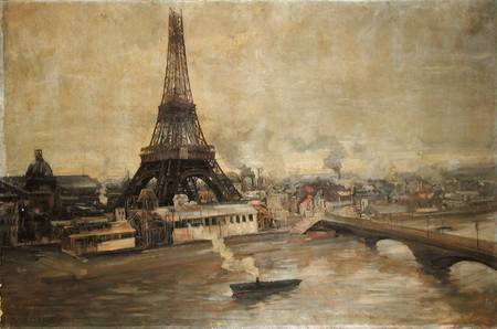 The Construction of the Eiffel Tower de Paul Louis Delance