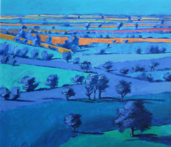 Blue painting close up de Paul Powis