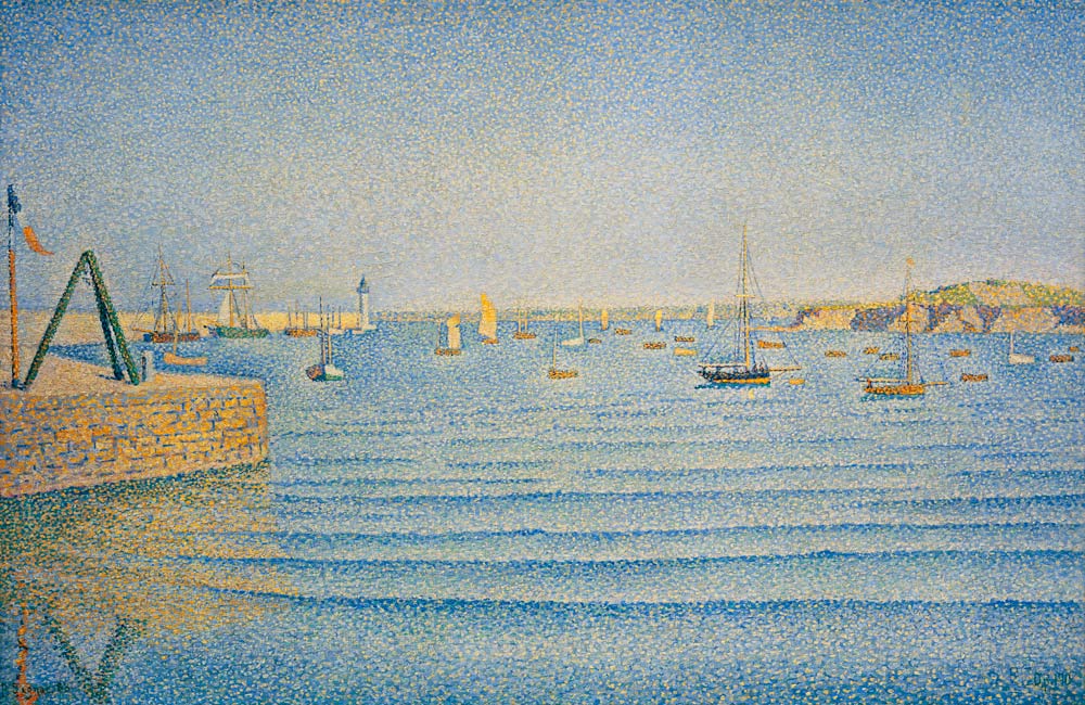 The Harbour at Portrieux de Paul Signac