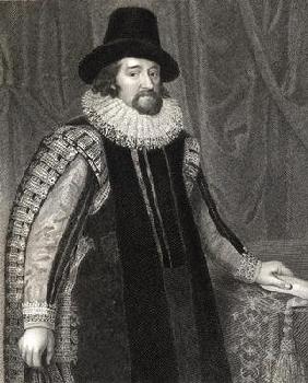 Portrait of Francis Bacon (1561-1626) Viscount St Albans, from 'Lodge's British Portraits', 1823 (li