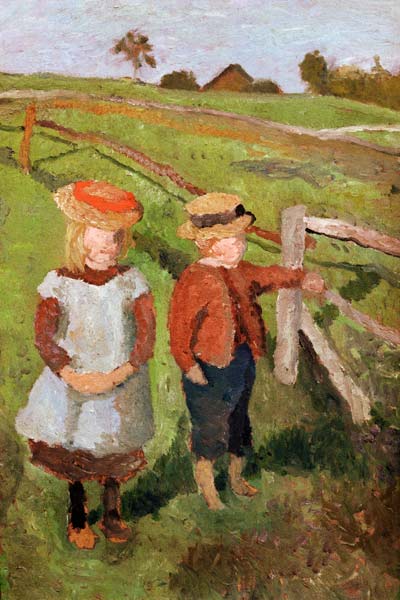 Dos niños al sol de Paula Modersohn-Becker