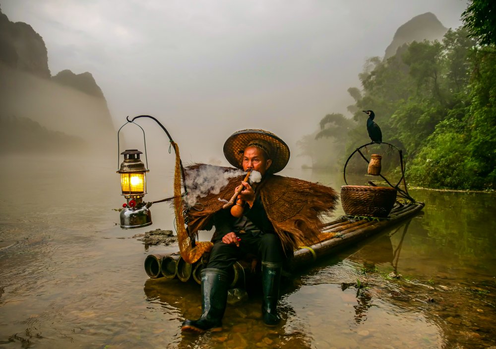 Cormorant Fisherman de Pedro Campos