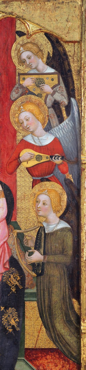 Madonna with Angels Playing Music (Detail) de Pere Serra