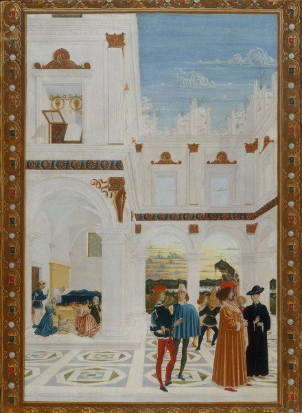 Perugino / Miracle of St.Bernhard de Perugino (eigentl. Pierto di Cristoforo Vanucci)