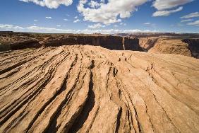 Roter Sandstein blauer Himmel Arizona US