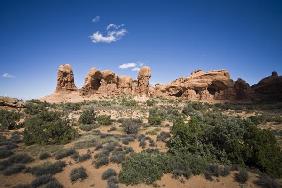 Double Arch Arches National Park Utah US