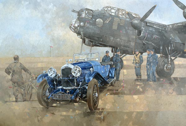 Able Mable and the Blue Lagonda (oil on canvas)  de Peter  Miller
