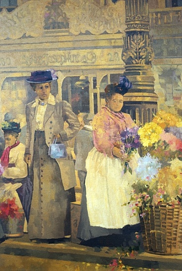 Flower Seller, London de Peter  Miller