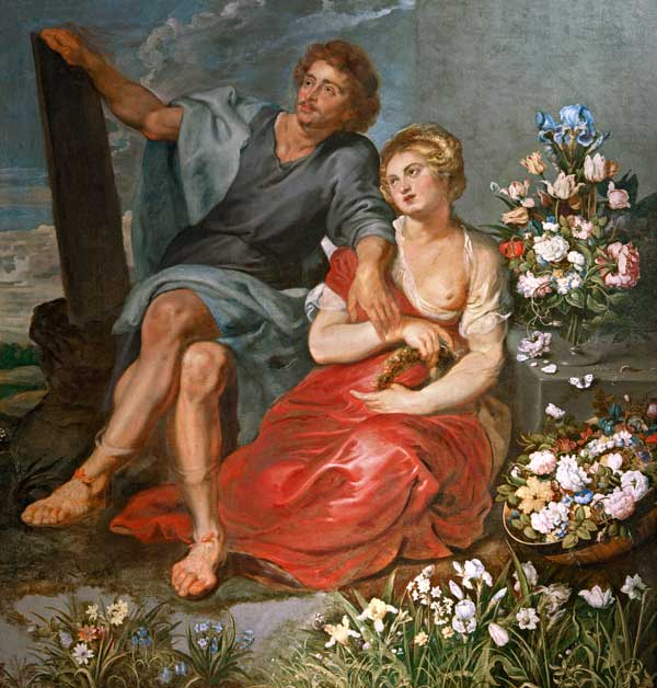 Pausias und Glycera / Rubens u. O.Beert de Peter Paul Rubens