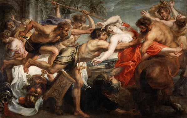 The Abduction of Hippodamia, or Lapiths and Centaurs de Peter Paul Rubens