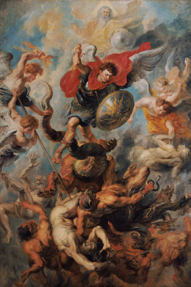 El Engelsturz. El Arcángel Miguel en la lucha contra los ángeles apóstatas de Peter Paul Rubens