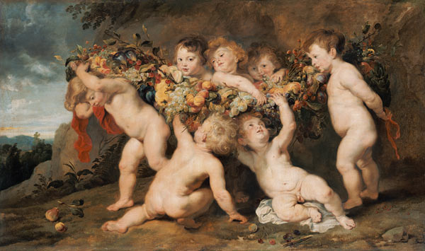 The Früchtekranz. (Snyders fray out together with) de Peter Paul Rubens
