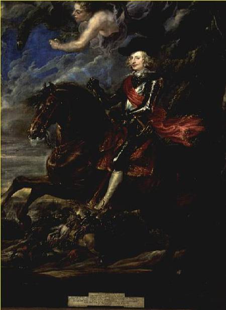 The Cardinal Infante Ferdinand at the Battle of Nordlingen de Peter Paul Rubens