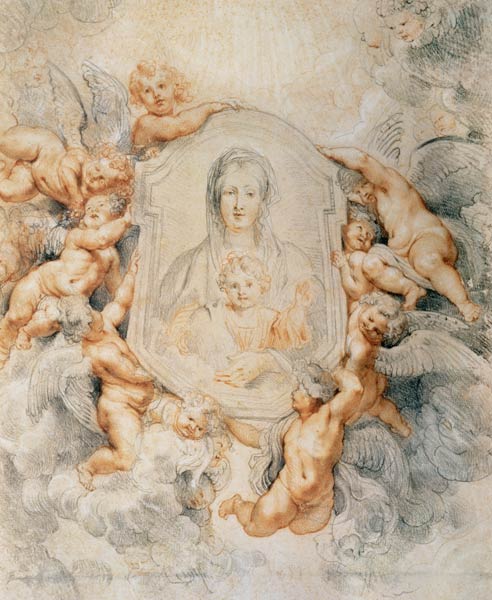 Image of the Madonna / Rubens / 1608 de Peter Paul Rubens