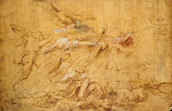Minerva and Hercules Driving Away Mars de Peter Paul Rubens