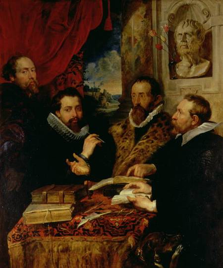 Self Portrait with his Brother Phillip de Peter Paul Rubens
