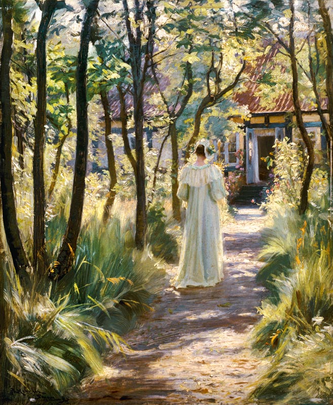 Marie In The Garden de Peder Severin  Krøyer
