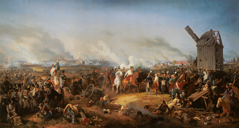 The Battle of the Nations near Leipzig de Peter von Hess