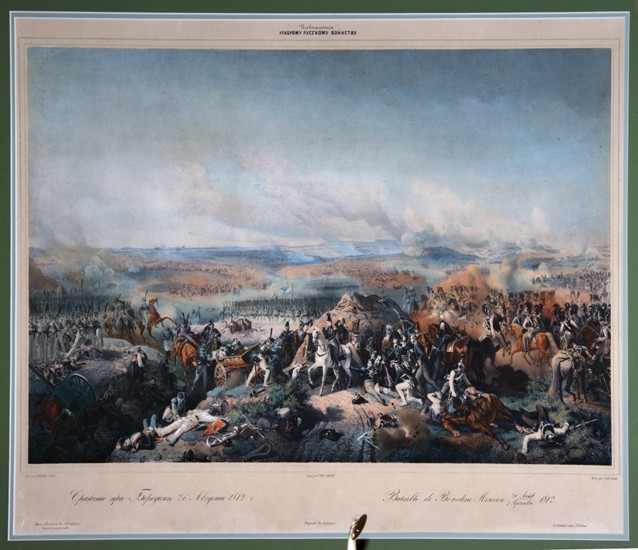 The Battle of Borodino on August 26, 1812 de Peter von Hess