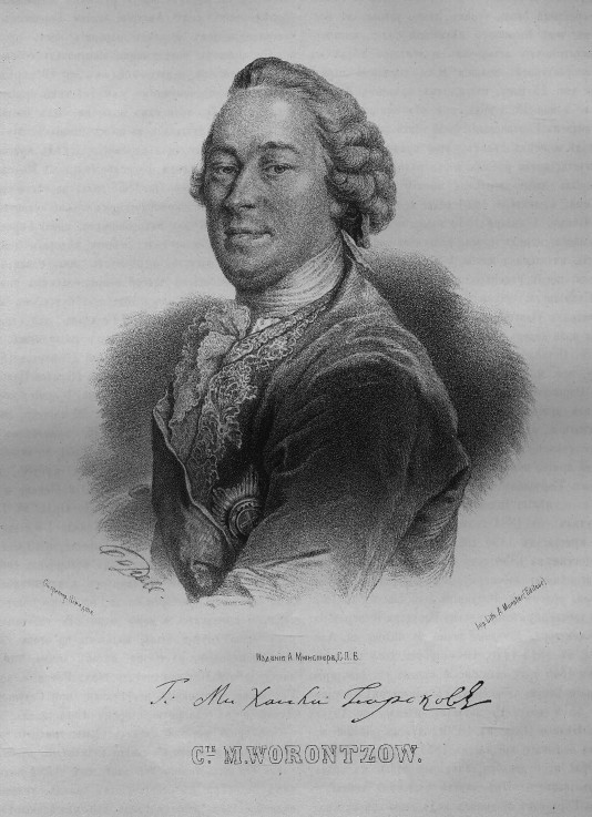 Portrait of Count Mikhail Illarionovich Vorontsov (1714-1767) de P.F. Borel