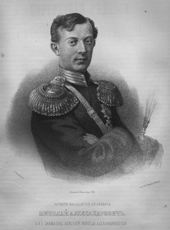 Portrait of Tsarevich Nicholas Alexandrovich of Russia (1843–1865) de P.F. Borel