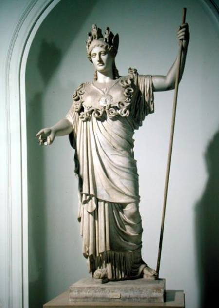 Roman replica of the Athena Farnese de Phidias