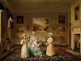 Mrs Congreve and her children in their London drawing room