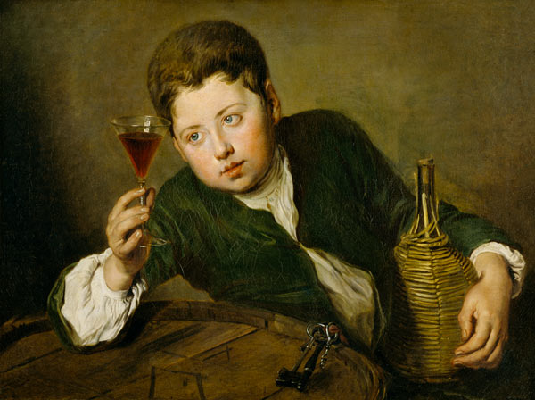 The young Wine Taster de Philippe Mercier