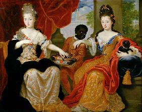 Portrait of Francoise-Marie de Bourbon (1677-1749) and Louise-Francoise de Bourbon (1673-1743)