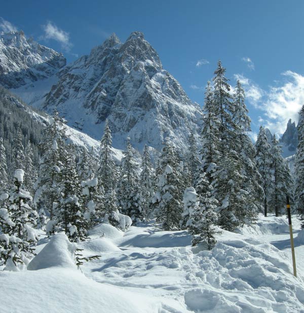 Paisaje nevado en Val Fiscalina  de Andrea Piccinini