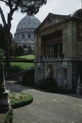 South-east facade of the Casina of Pius IV (Villa Pia) 1558-62 (photo)