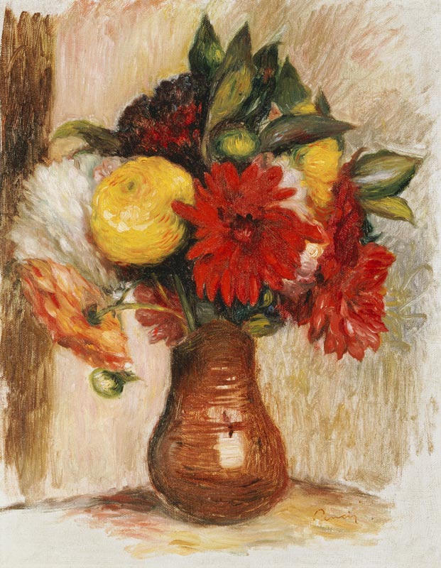 Bouquet De Fleurs Au Pichet De Terre de Pierre-Auguste Renoir