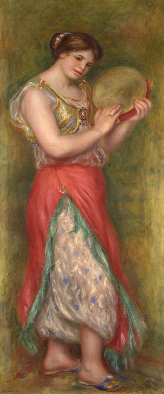 Dancing Girl with Tambourine de Pierre-Auguste Renoir