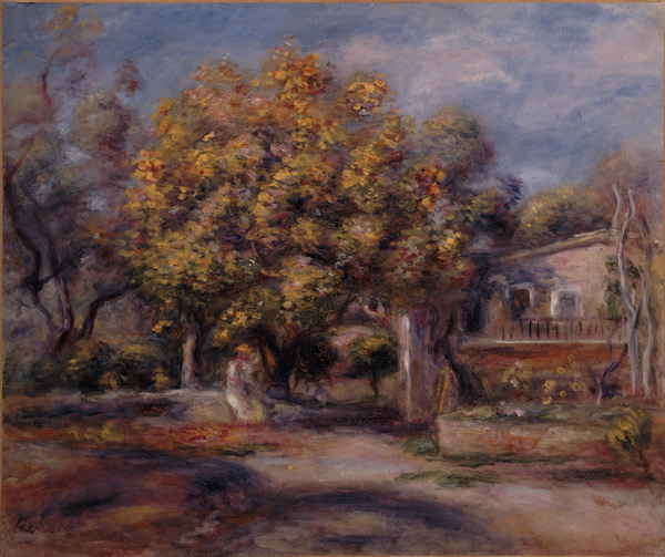 Eingang zu Haus und Garten in Cagnes de Pierre-Auguste Renoir