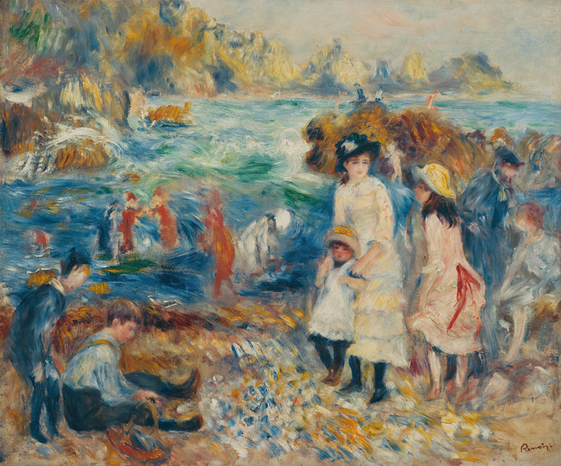 Renoir /Enfants au bord de la mer /1883 de Pierre-Auguste Renoir