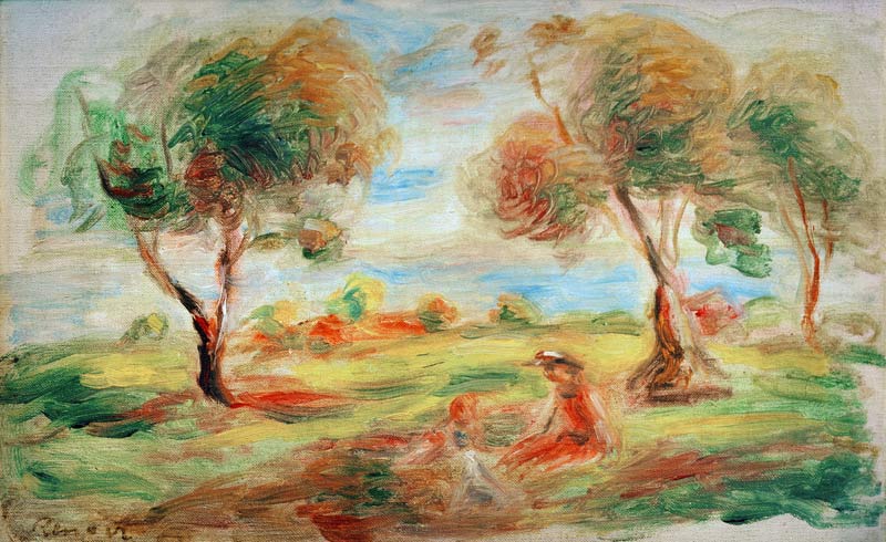 A.Renoir, Landschaft bei Cagnes-sur-Mer de Pierre-Auguste Renoir