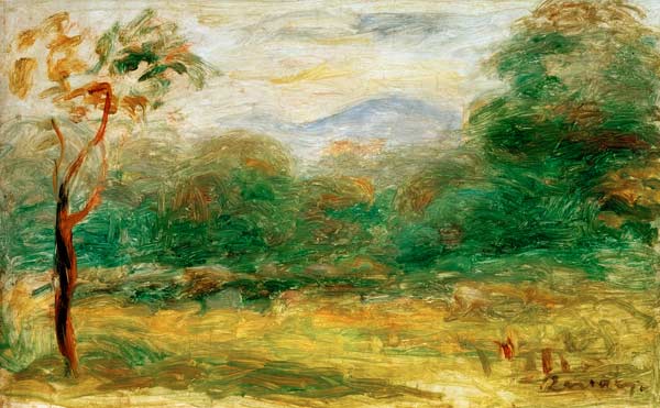A.Renoir, Landschaft in Südfrankreich de Pierre-Auguste Renoir