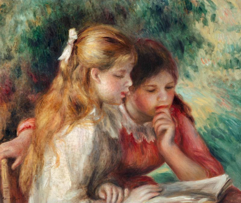La lectura de Pierre-Auguste Renoir