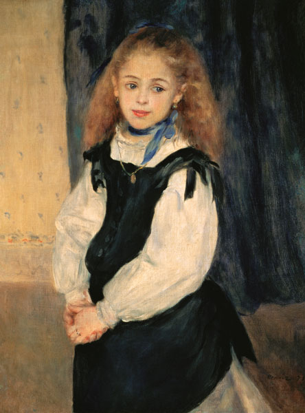 Portrait of the daughter quarrelling edge. de Pierre-Auguste Renoir
