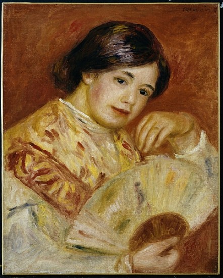 Coco with a Japanese Fan, c.1906 de Pierre-Auguste Renoir