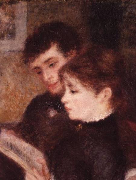 Couple Reading (Edmond Renoir and Marguerite Legrand) de Pierre-Auguste Renoir