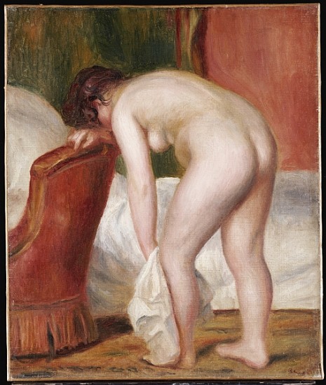 Female Nude Drying Herself, c.1909 de Pierre-Auguste Renoir